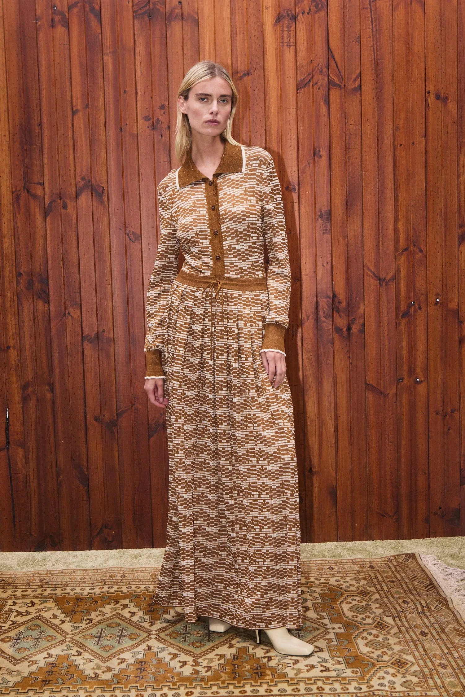 STEFANIE KNIT SHIRTDRESS sold by Alemais product image thumbnail 2