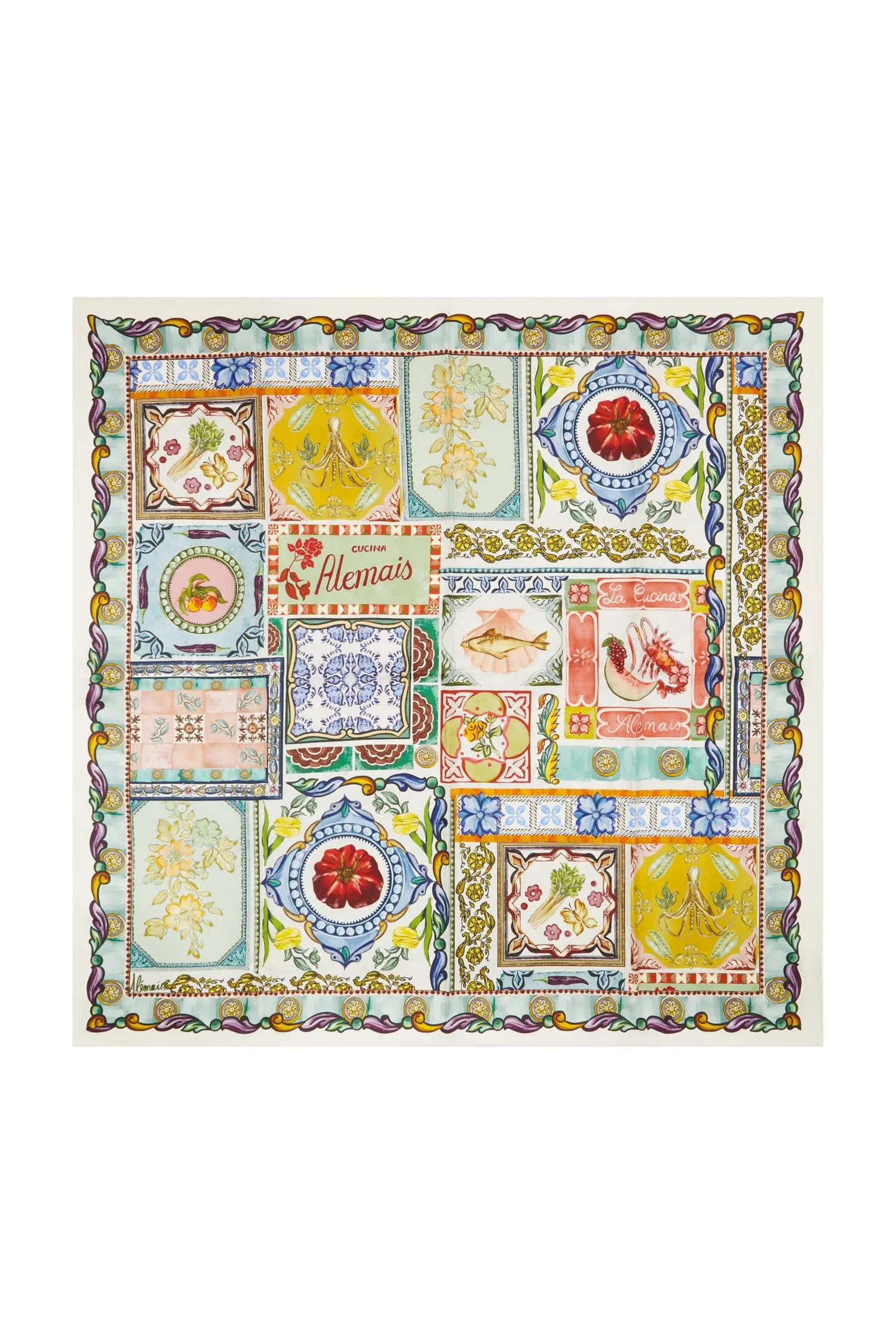 TOMMASINA SILK SCARF sold by Alemais