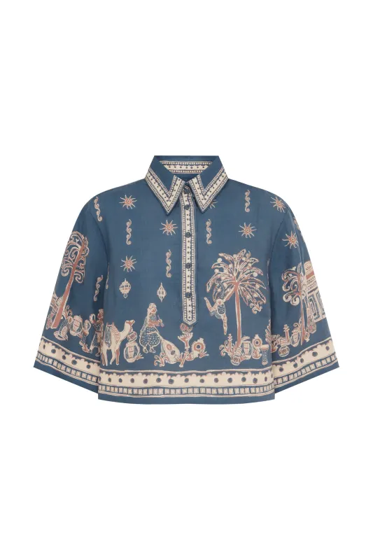 ACACIA CROPPED SHIRT made by Alemais