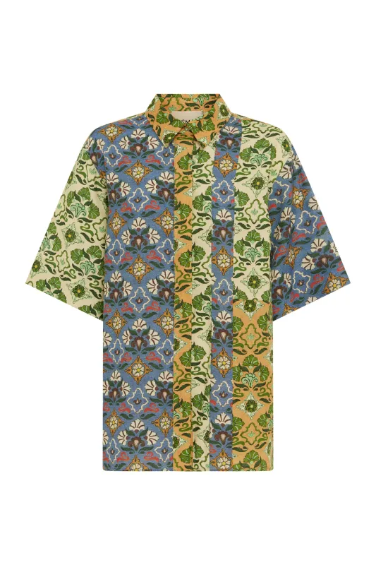 ALI SPLICED SHIRT sold by Alemais