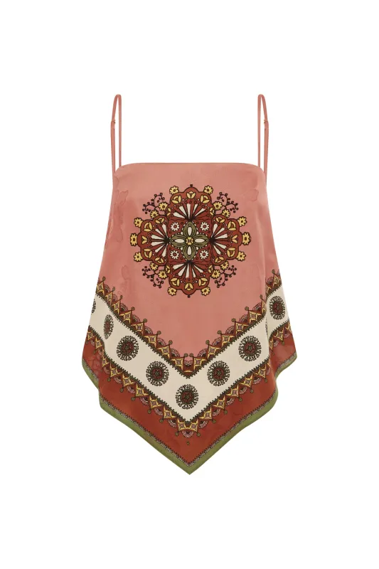 CONTINA SCARF TOP sold by Alemais