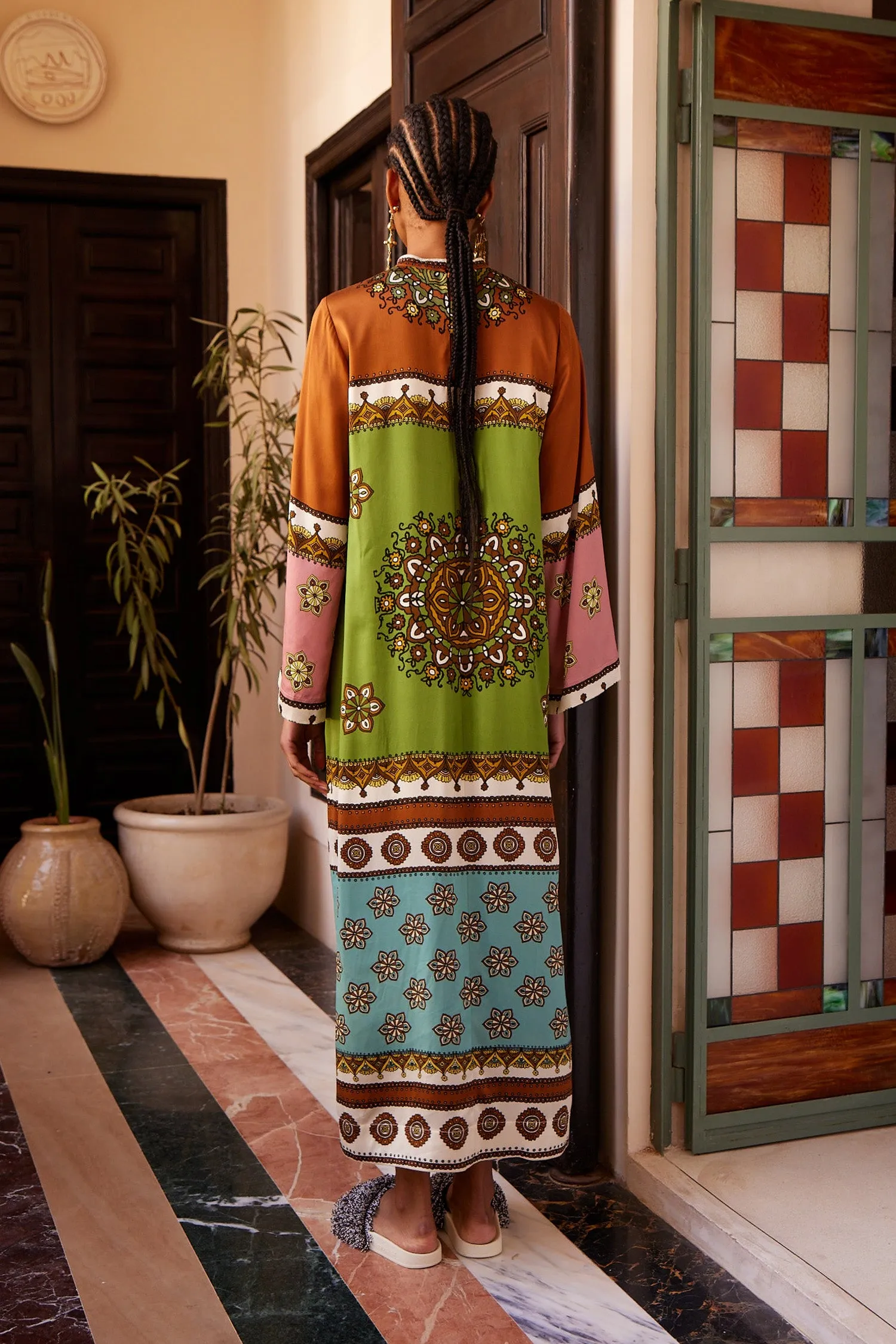 CONTINA SILK MIDI DRESS sold by Alemais product image thumbnail 4