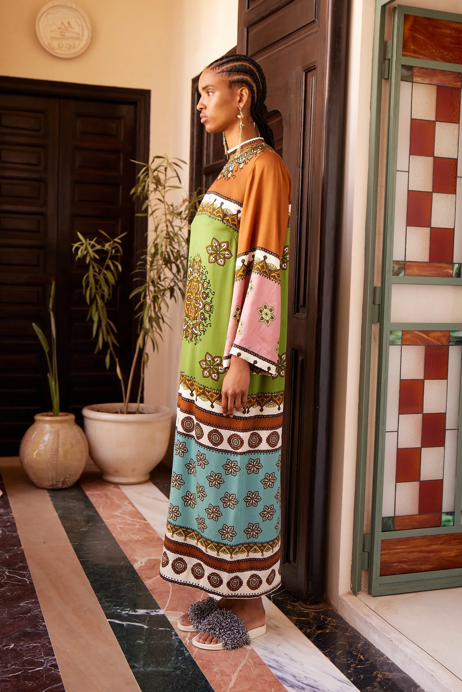 CONTINA SILK MIDI DRESS sold by Alemais product image thumbnail 3