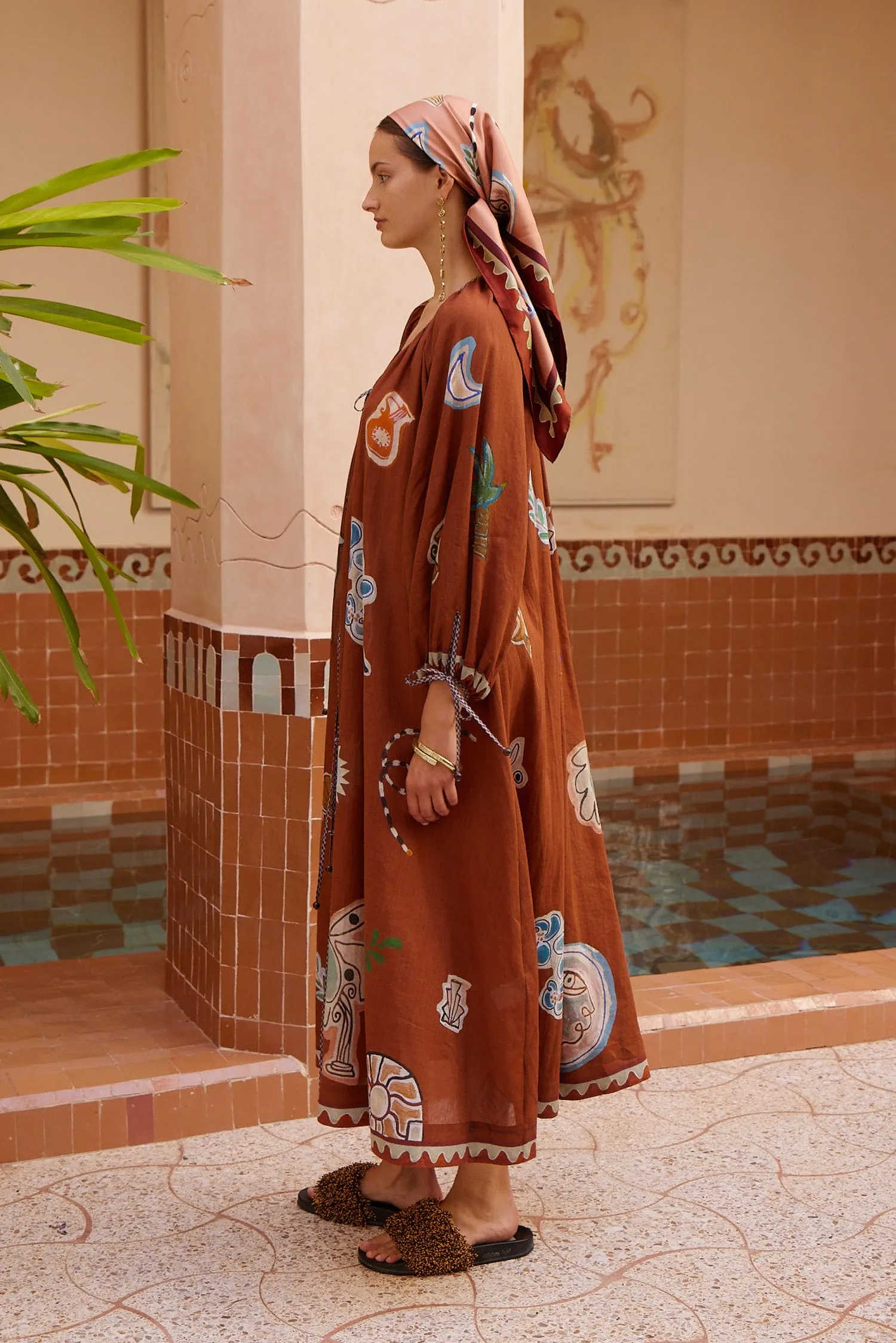 LAURENCE TIE FRONT SHIRTDRESS sold by Alemais product image thumbnail 3