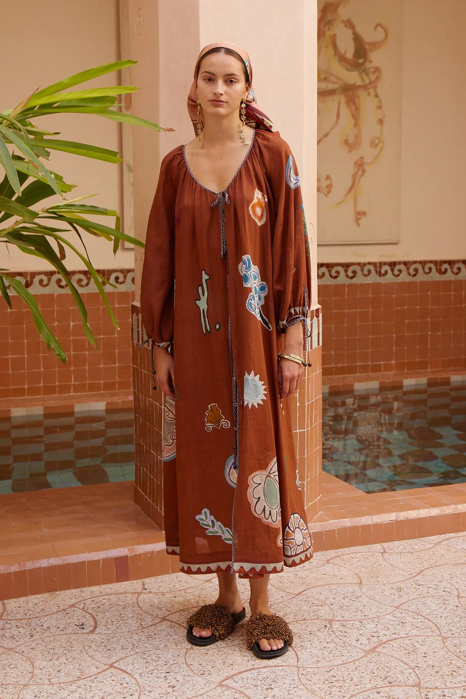 LAURENCE TIE FRONT SHIRTDRESS sold by Alemais product image thumbnail 2