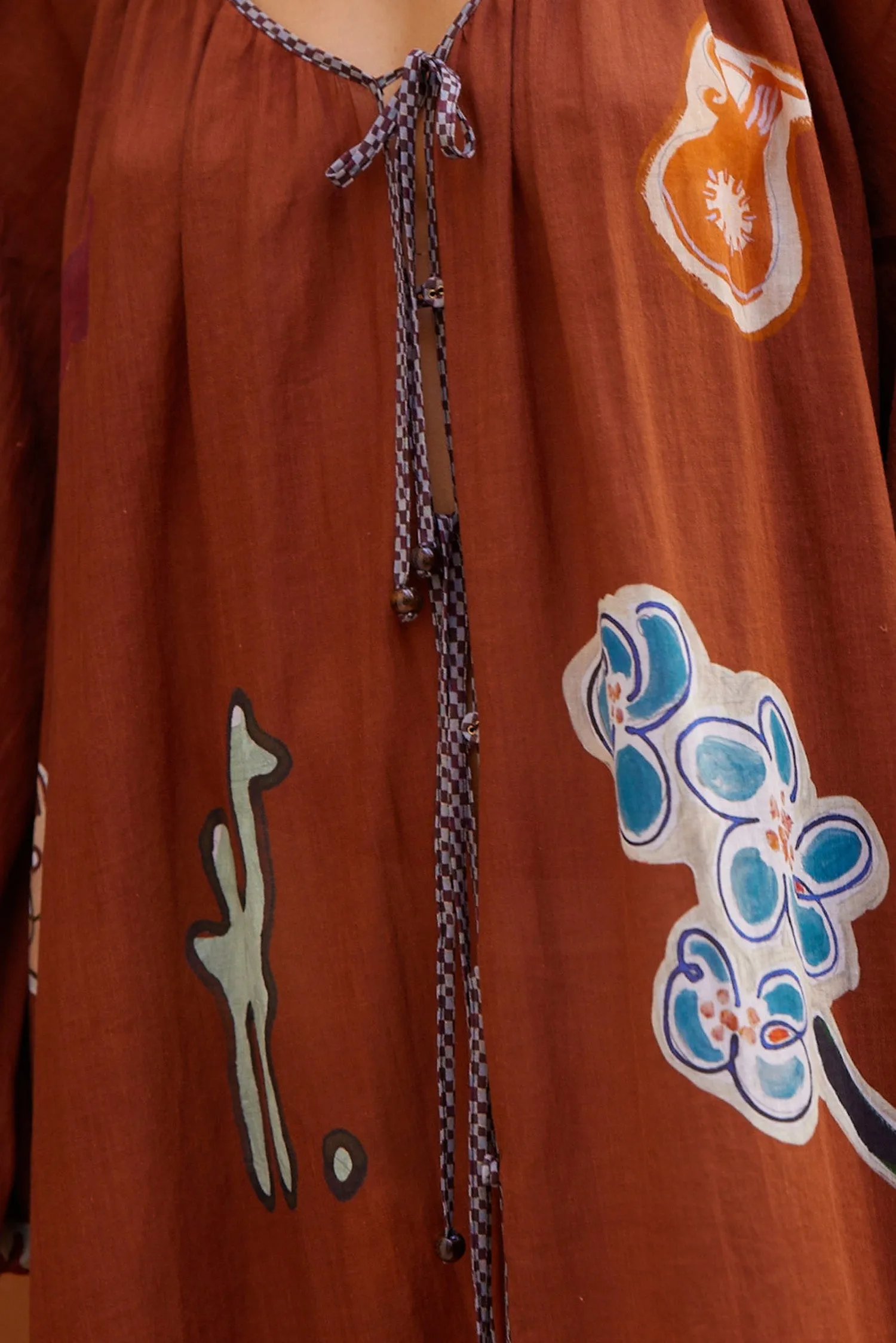 LAURENCE TIE FRONT SHIRTDRESS sold by Alemais product image thumbnail 5