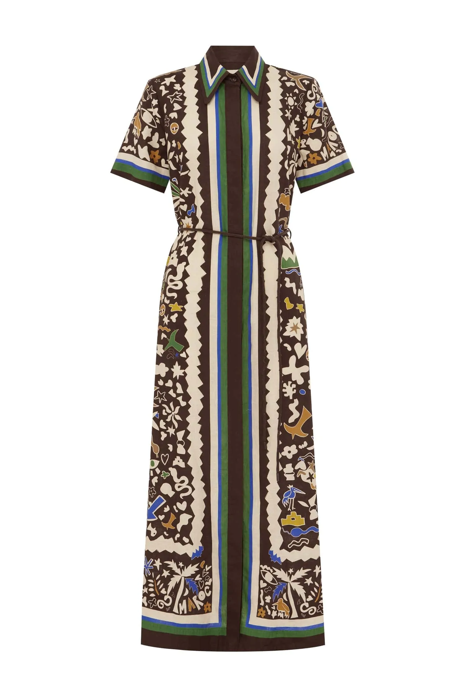 MAROC SHIRTDRESS sold by Alemais
