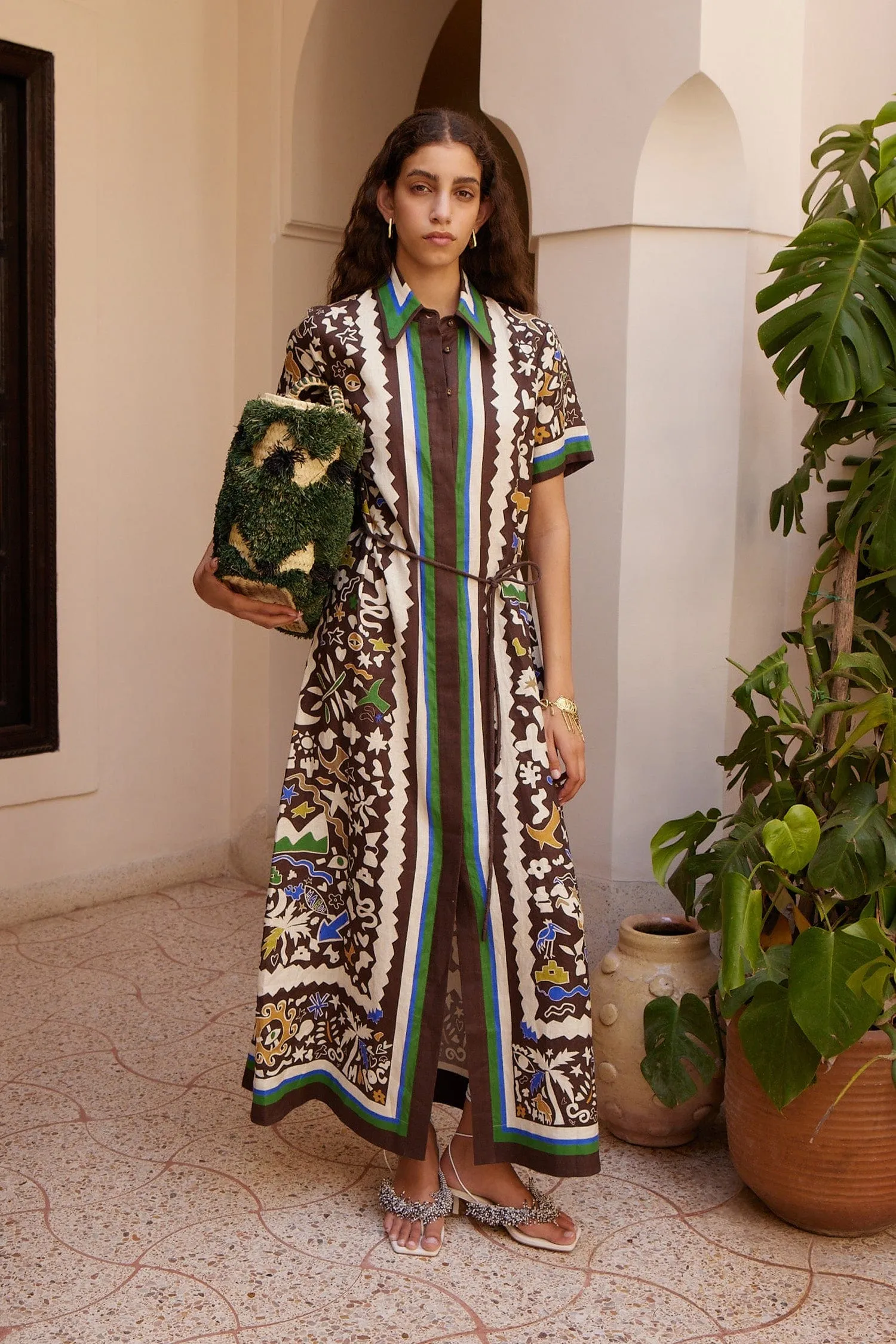MAROC SHIRTDRESS sold by Alemais product image thumbnail 2