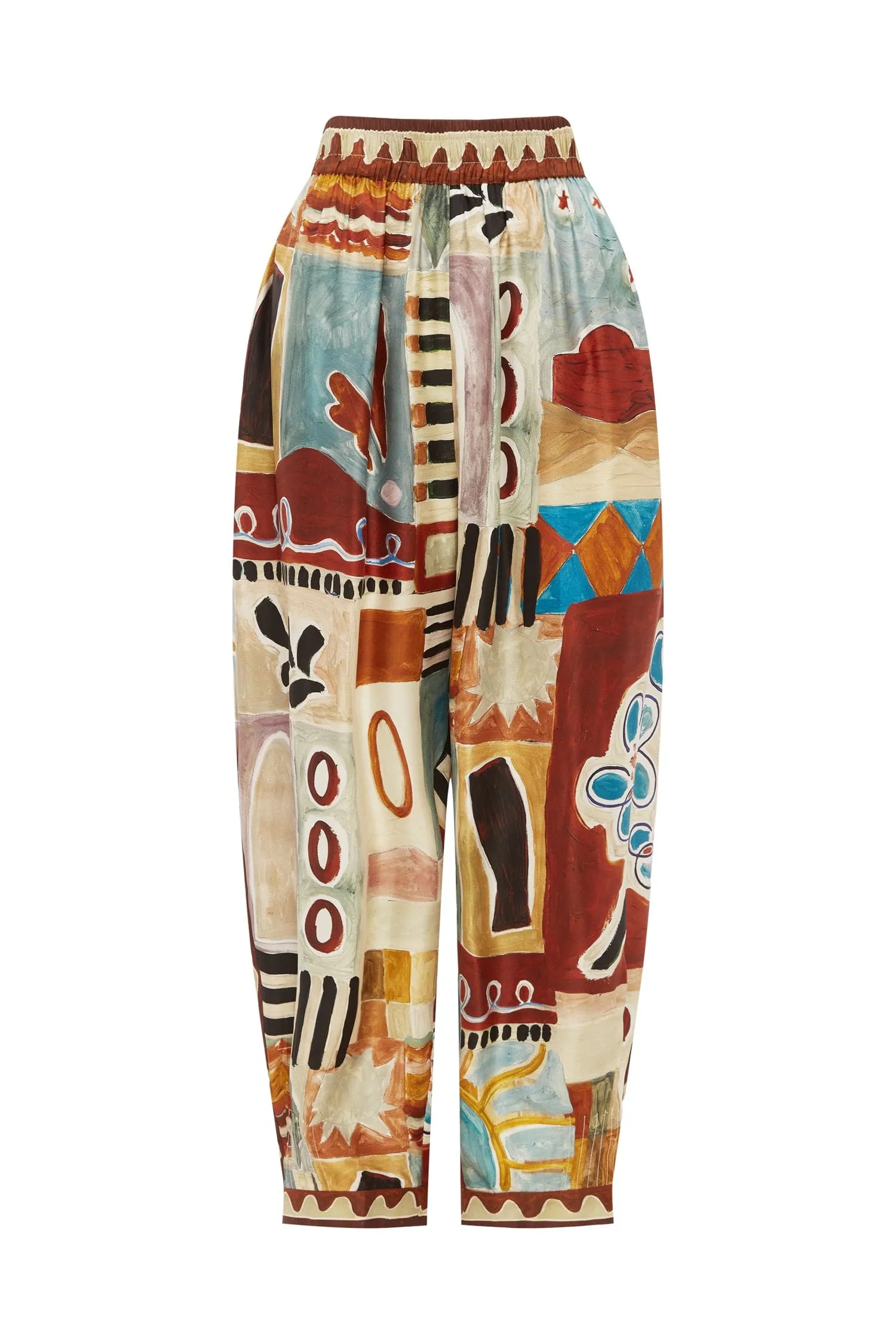 MICHELLE TAPERED SILK PANT sold by Alemais