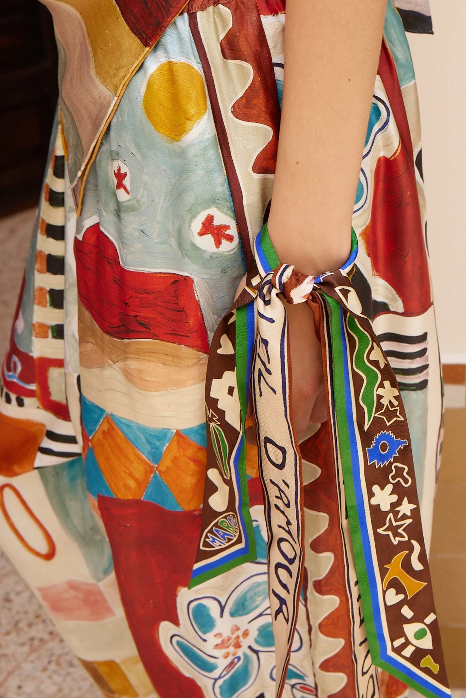 MICHELLE TAPERED SILK PANT sold by Alemais product image thumbnail 5