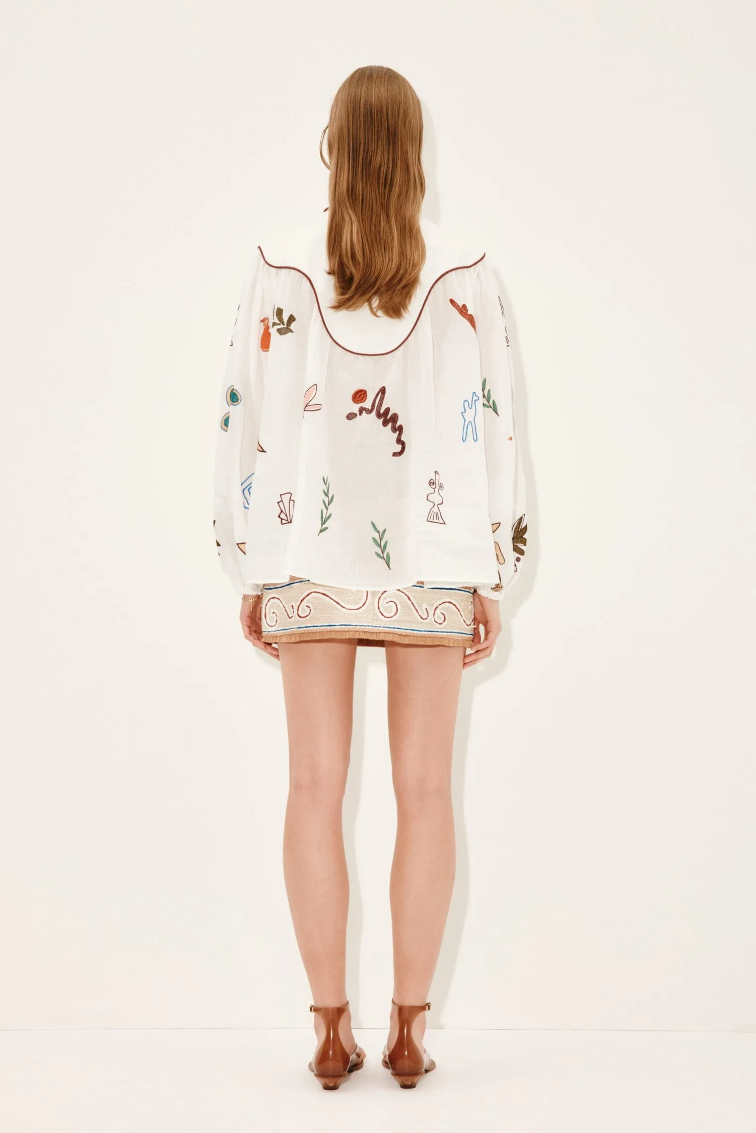 MINA EMBROIDERED BLOUSE sold by Alemais product image thumbnail 4