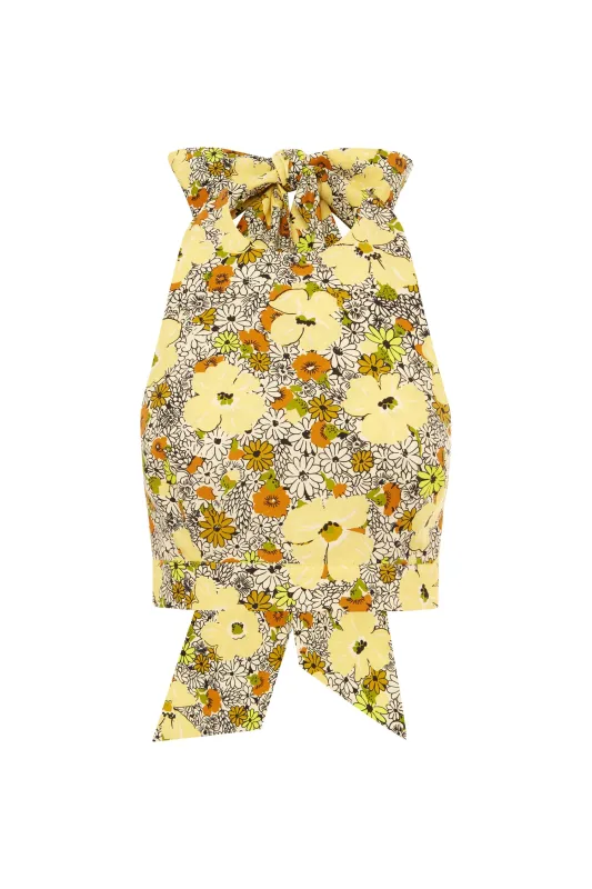 ORANGE BLOSSOM HALTER NECK TOP sold by Alemais