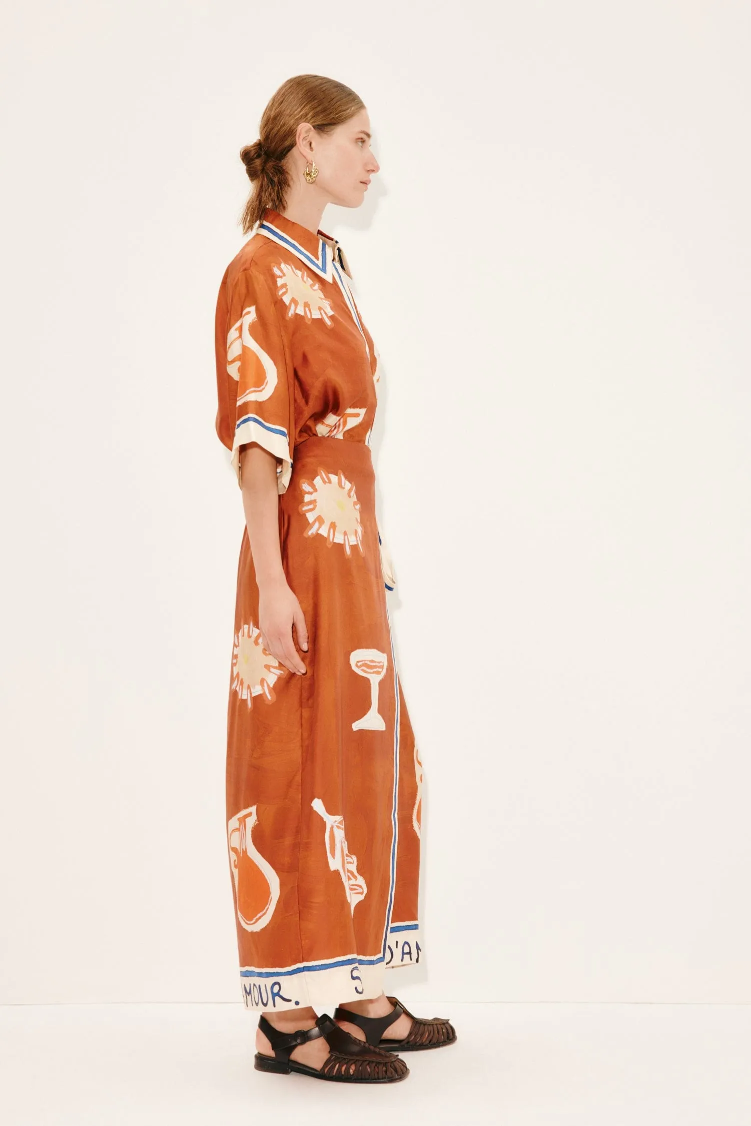 SOLEIL D'AMOUR SILK SARONG SKIRT sold by Alemais product image thumbnail 3