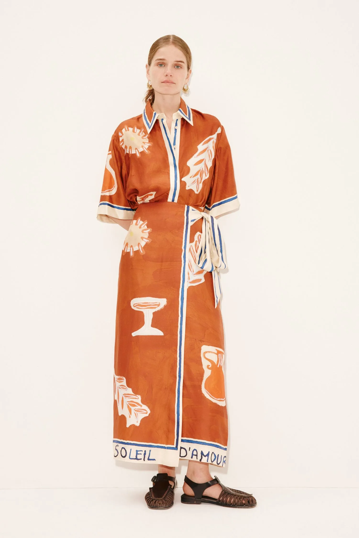 SOLEIL D'AMOUR SILK SARONG SKIRT sold by Alemais product image thumbnail 2