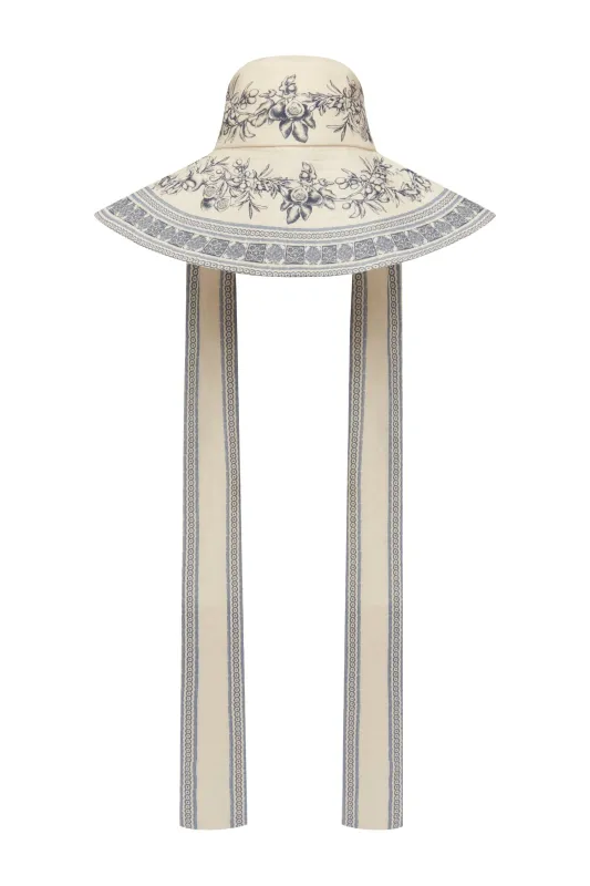 VILLA ROMANTICA WIDE BRIM SUNHAT sold by Alemais