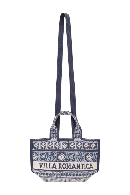 VILLA ROMANTICA JACQUARD MICRO TOTE made by Alemais
