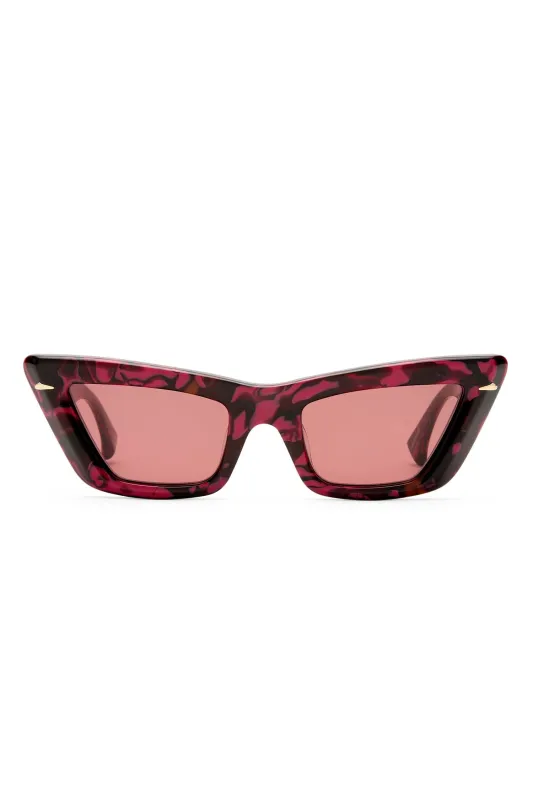 LE SPECS LUCIA BURGUNDY MARBLE sold by Alemais