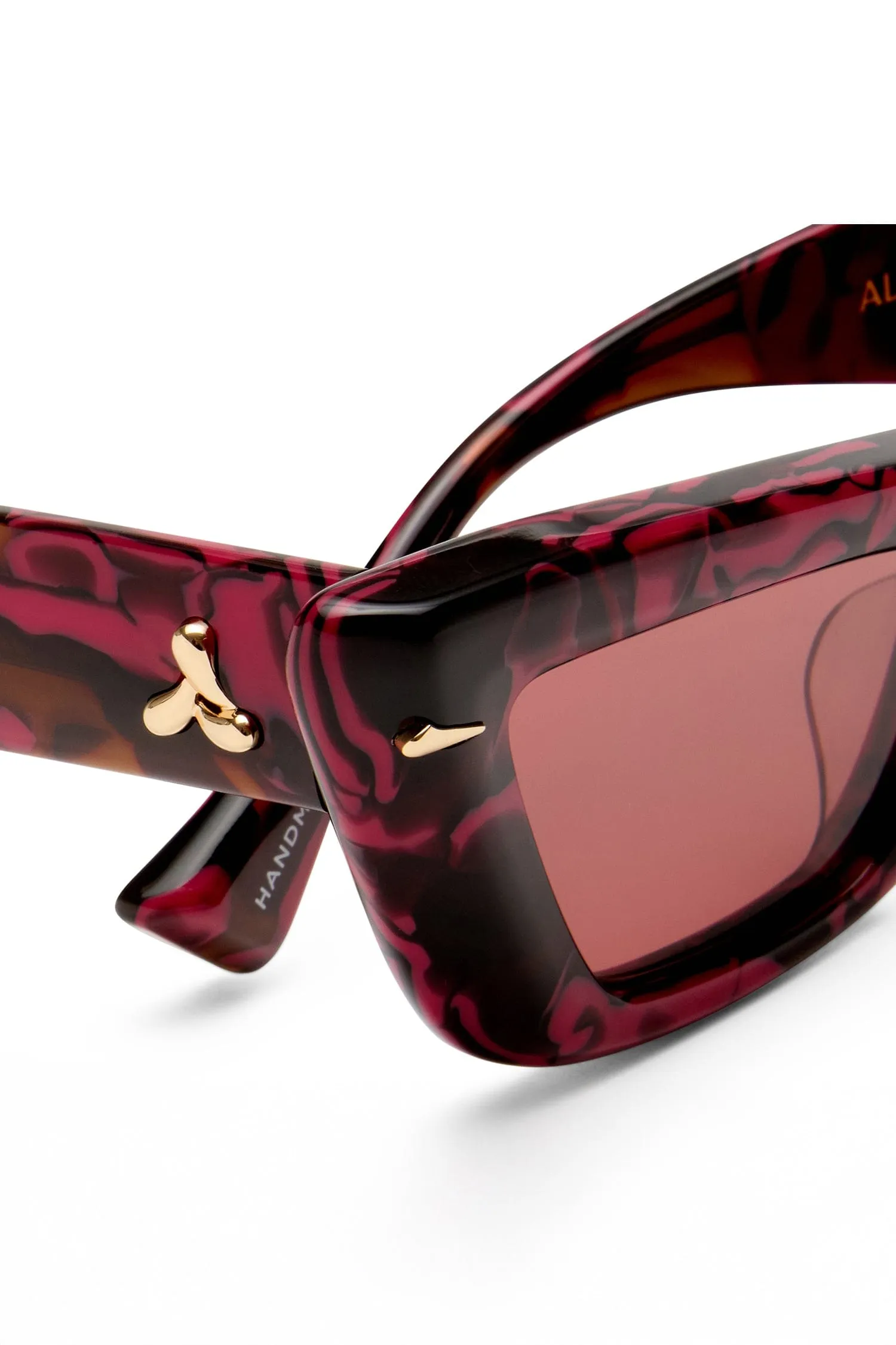 LE SPECS LUCIA BURGUNDY MARBLE sold by Alemais product image thumbnail 4