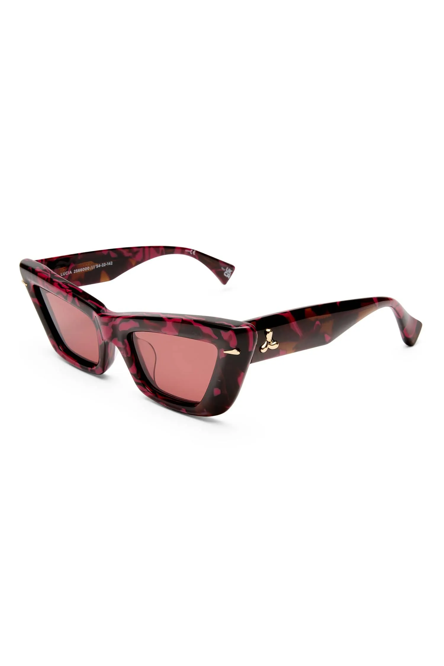 LE SPECS LUCIA BURGUNDY MARBLE sold by Alemais product image thumbnail 3