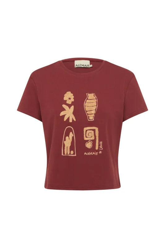 LAURENCE CHENILLE FITTED TEE sold by Alemais