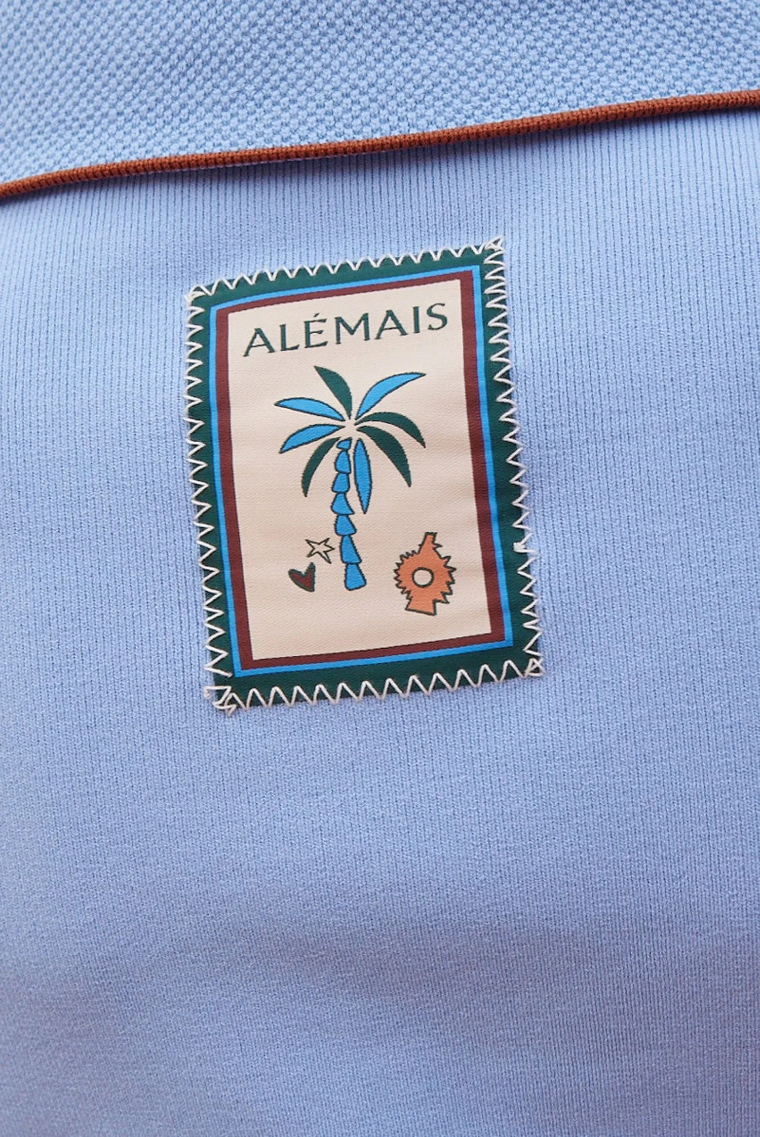 NOURA KNIT POLO BLUE sold by Alemais product image thumbnail 5