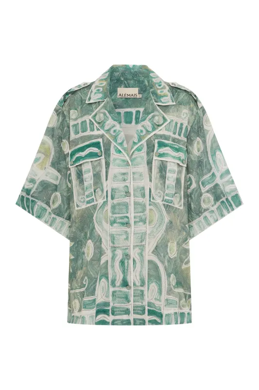 SAMIRA RELAXED SHIRT sold by Alemais