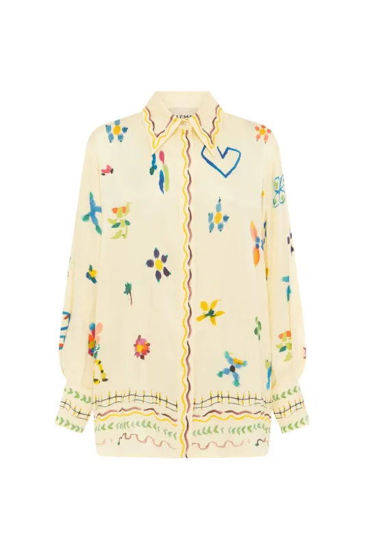 SIDI SILK SHIRT sold by Alemais