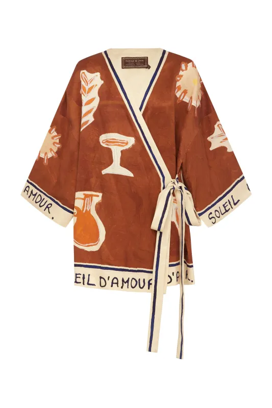 SOLEIL D'AMOUR WRAP MINI DRESS made by Alemais