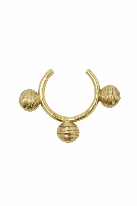 LE JARDIN SPIRAL BALL BANGLE sold by Alemais