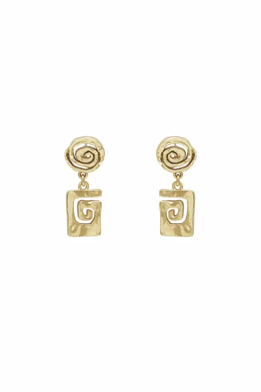 LE JARDIN SPIRAL EARRINGS sold by Alemais