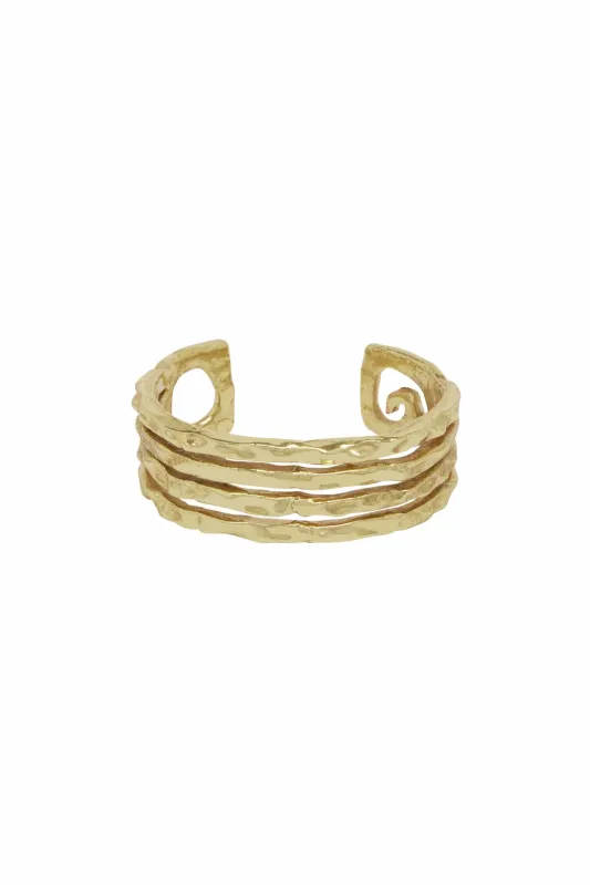 LE JARDIN SWIRL BANGLE sold by Alemais
