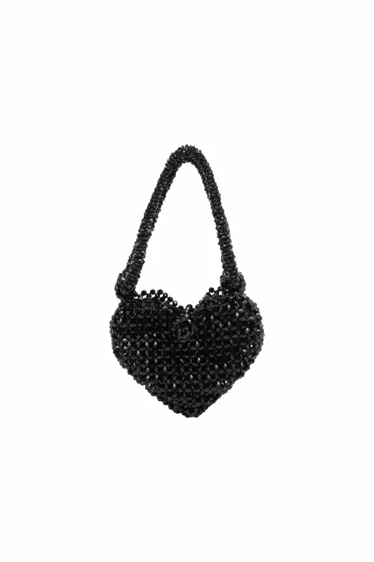 ETTA BEADED HEART BAG made by Alemais