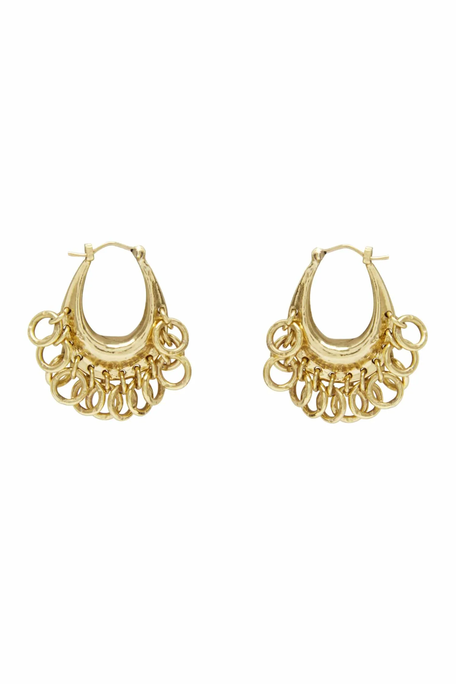 LE JARDIN MINI RING CHAIN HOOPS sold by Alemais