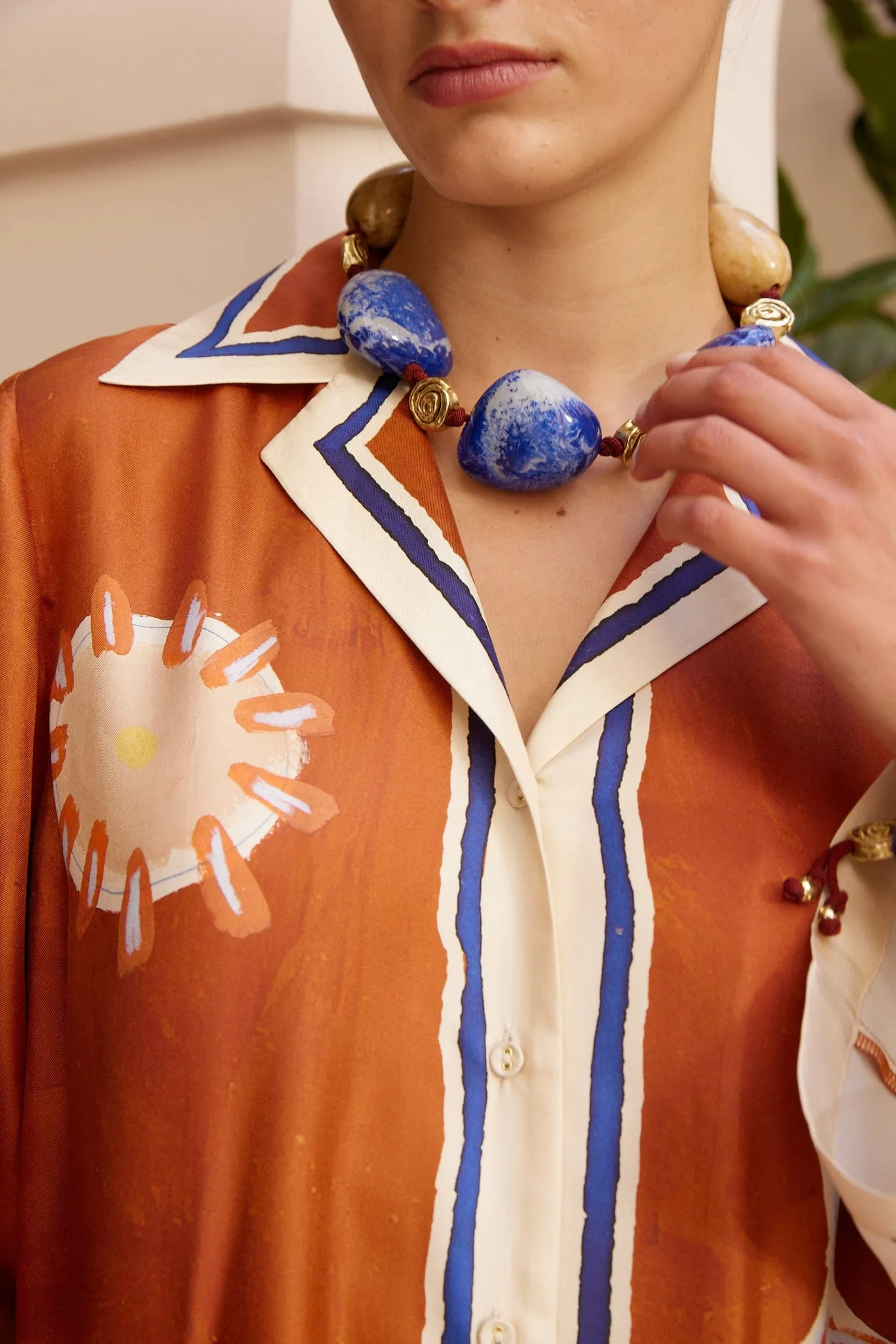 LE JARDIN RESIN BEAD NECKLACE sold by Alemais product image thumbnail 2