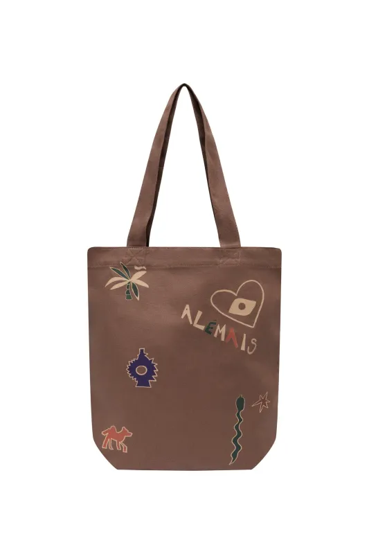 MAROC CHOC LIBRARY TOTE sold by Alemais