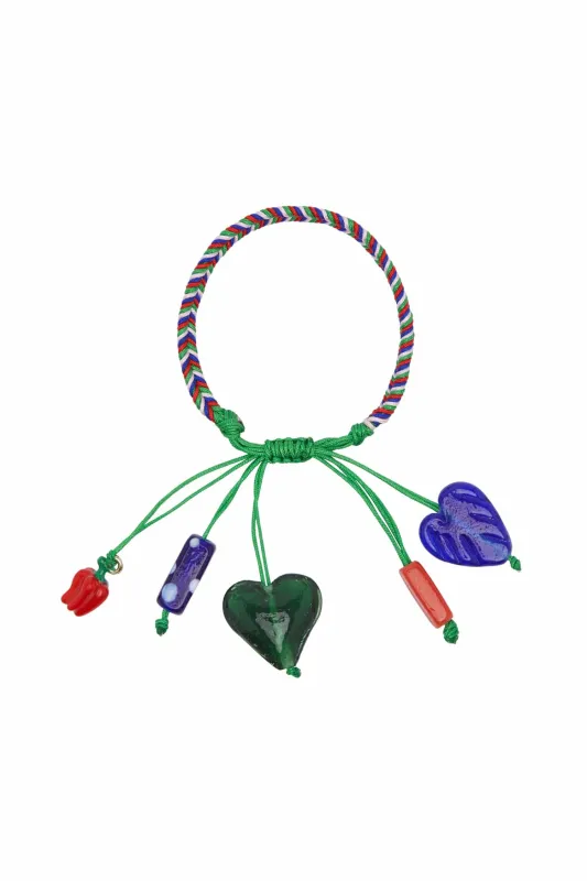 TESORI CUORE MACRAME CHARM BRACELET made by Alemais