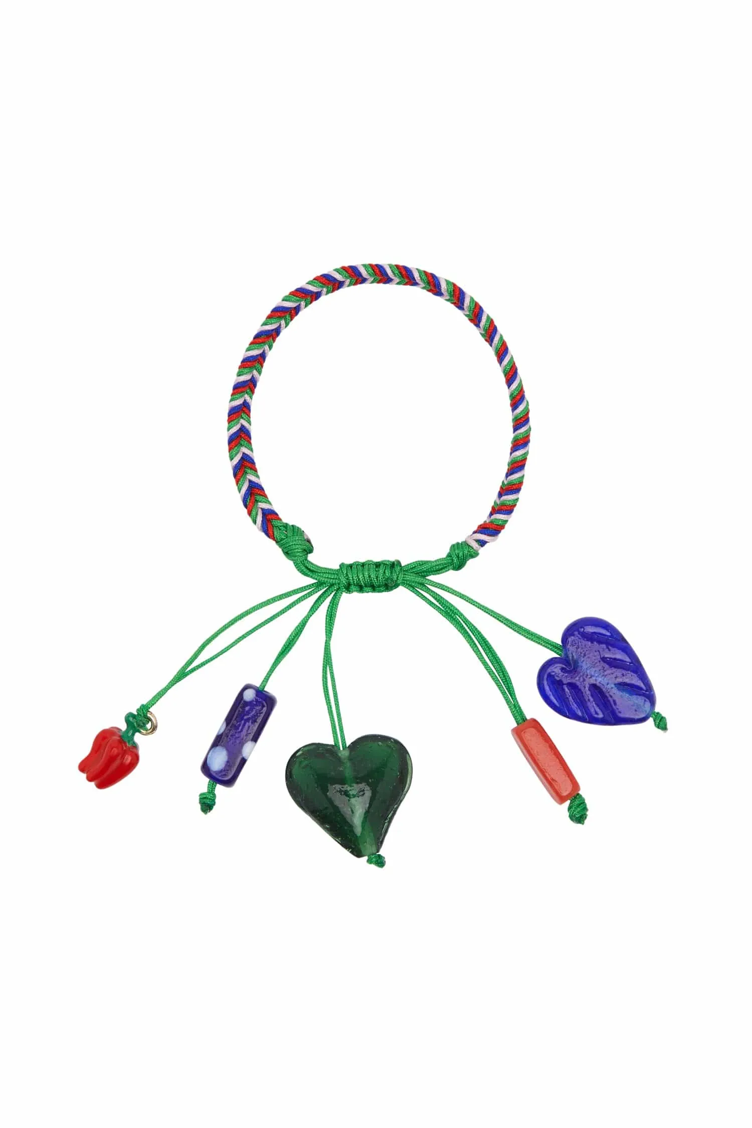 TESORI CUORE MACRAME CHARM BRACELET sold by Alemais