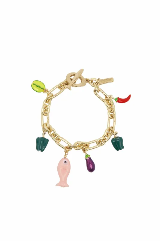 TESORI FISH BEAD BRACELET sold by Alemais