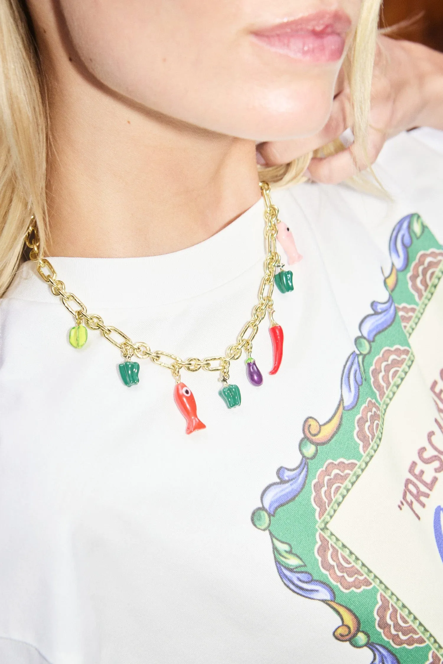 TESORI FISH BEAD NECKLACE sold by Alemais product image thumbnail 2