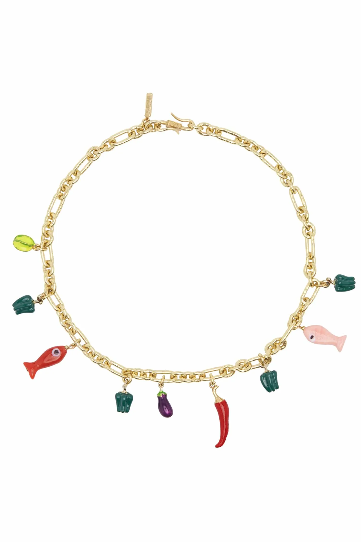 TESORI FISH BEAD NECKLACE sold by Alemais