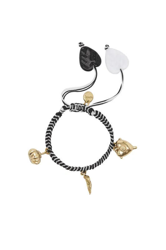 TESORI MONO MACRAME CHARM BRACELET sold by Alemais