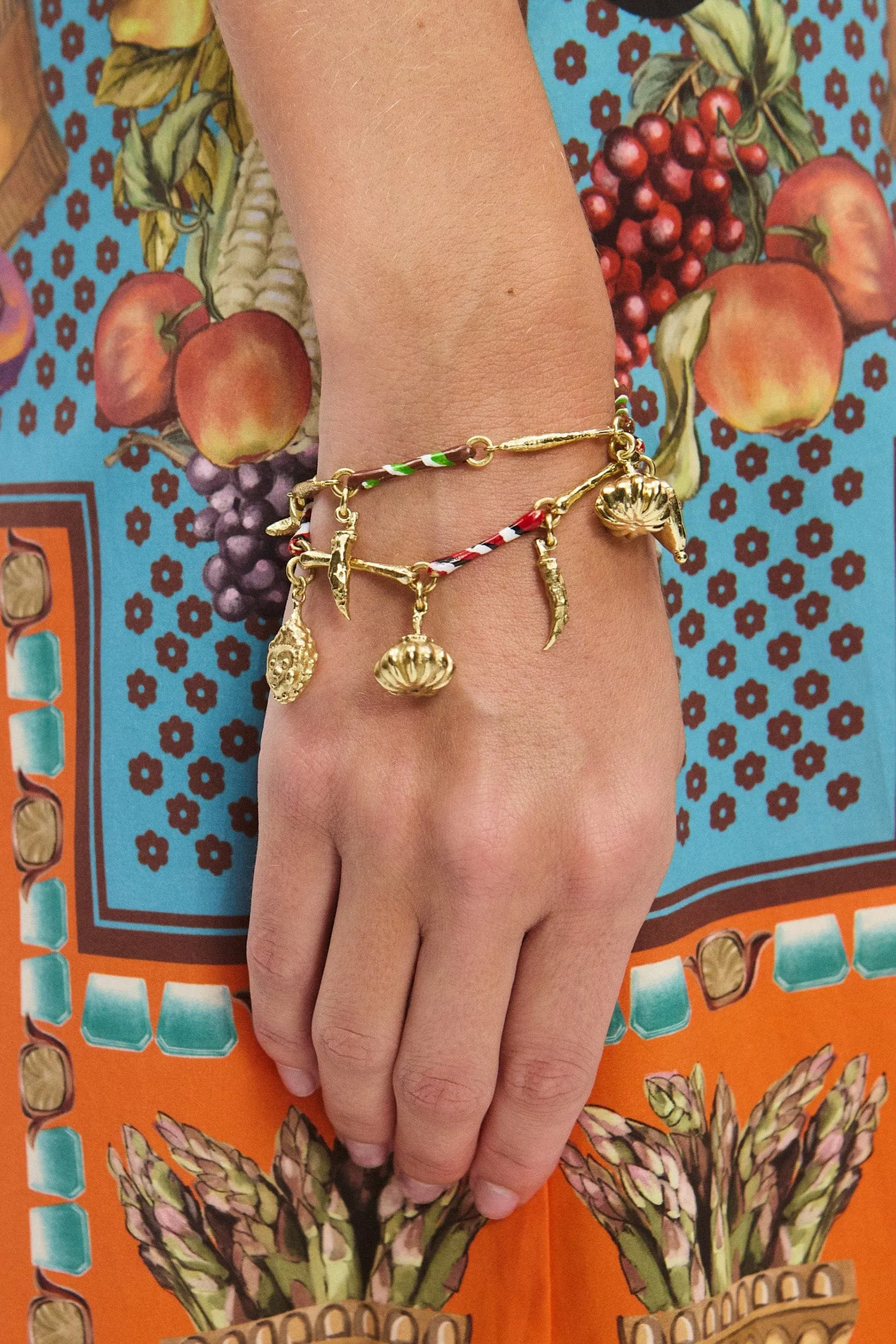 TESORI ROSSA STRIPE CHARM BRACELET sold by Alemais product image thumbnail 2