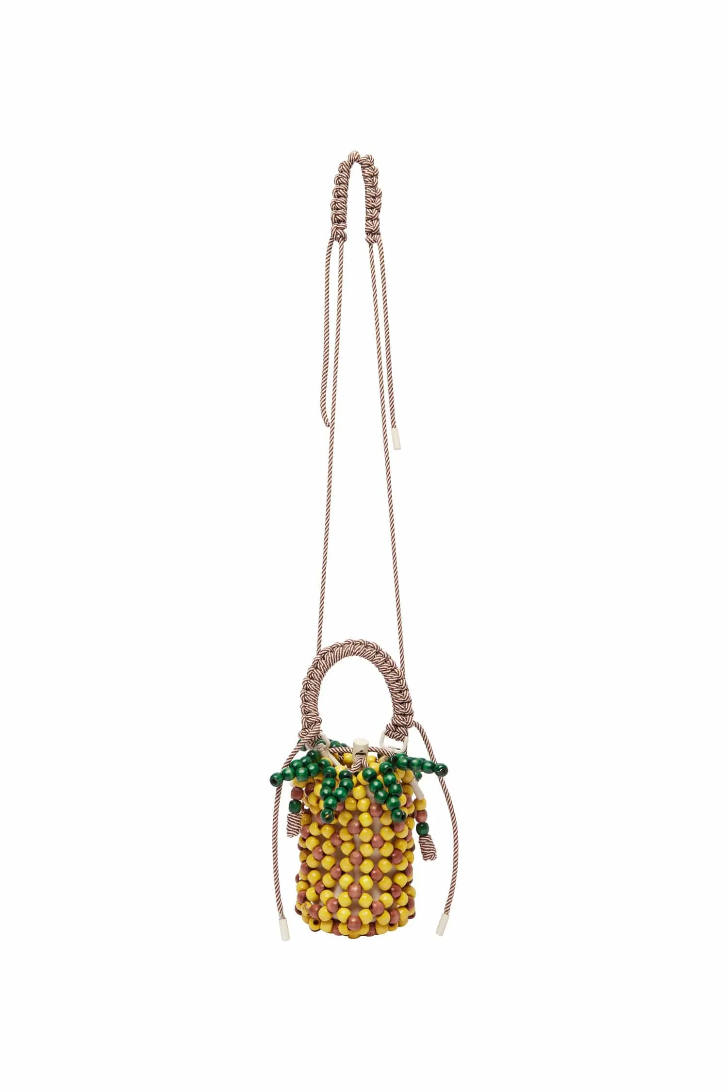 WOOD BEAD PINEAPPLE MINI BAG sold by Alemais product image thumbnail 4