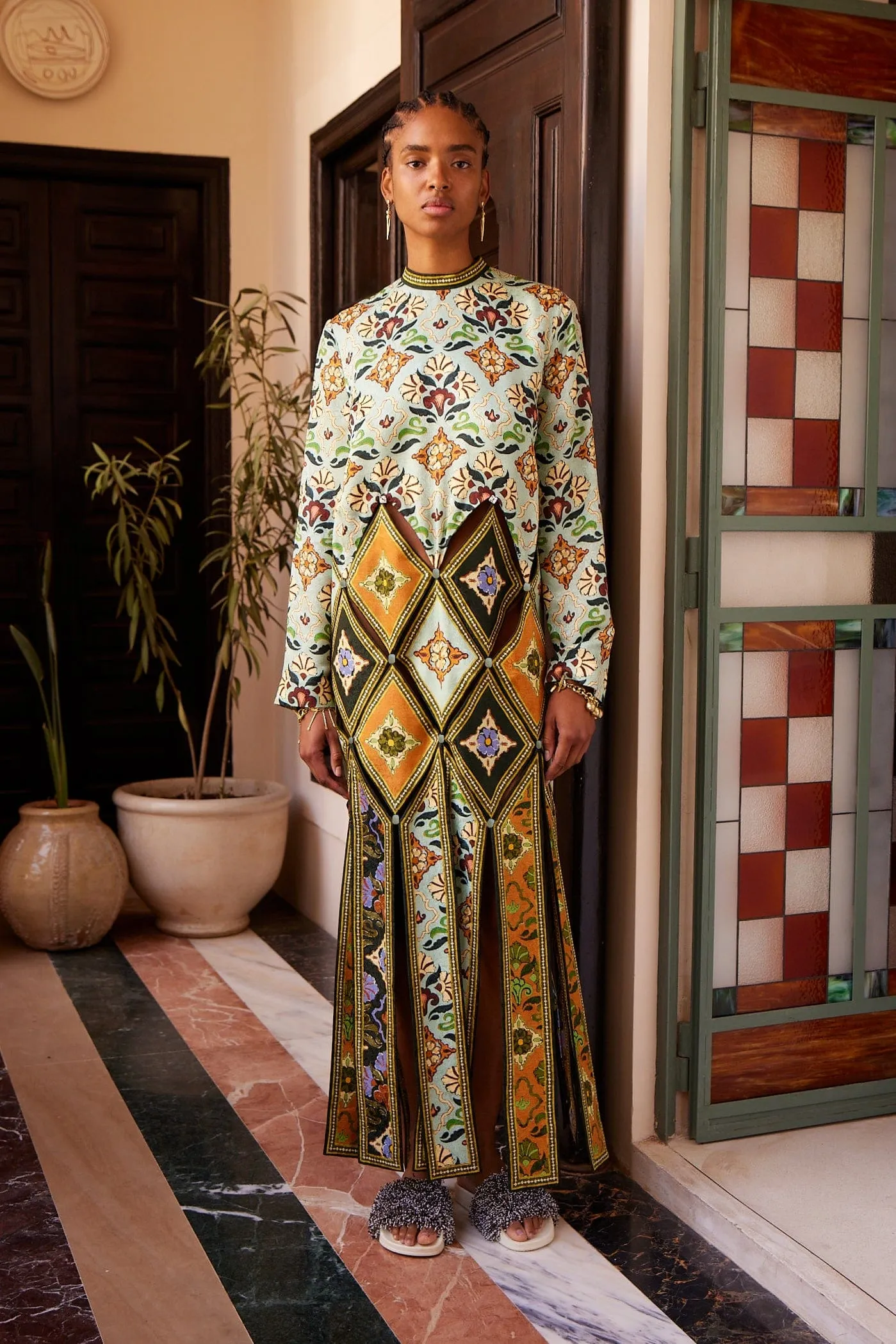 CECE SPLICED MIDI DRESS sold by Alemais product image thumbnail 2