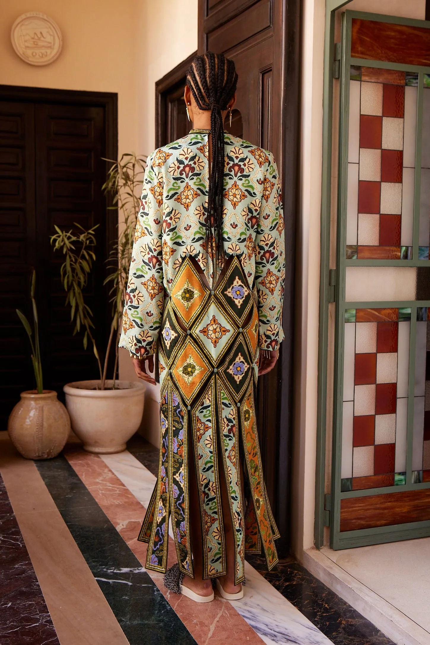 CECE SPLICED MIDI DRESS sold by Alemais product image thumbnail 4