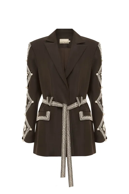 LEANDRA CORDED BLAZER sold by Alemais