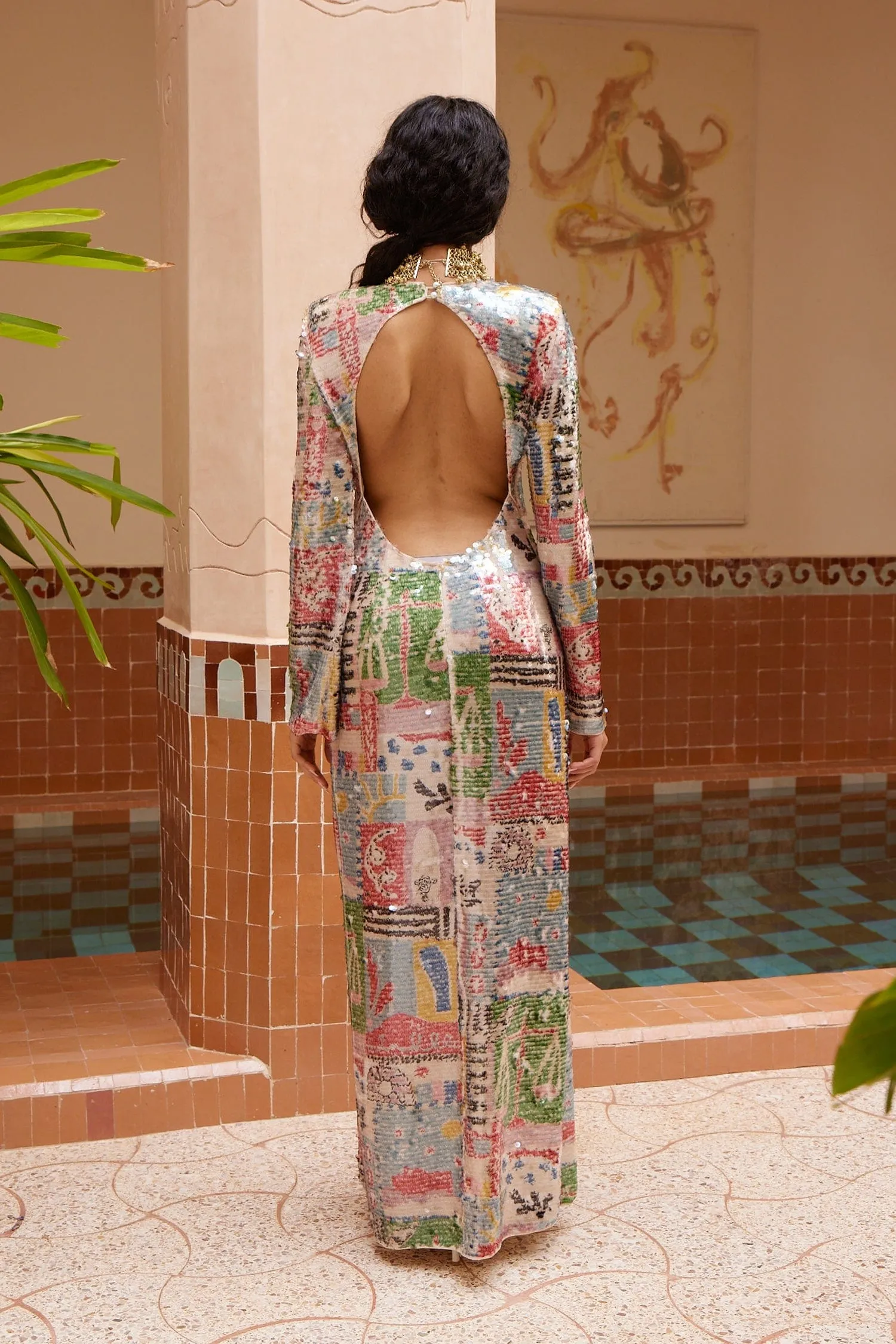 LUMIRA SEQUIN GOWN sold by Alemais product image thumbnail 4