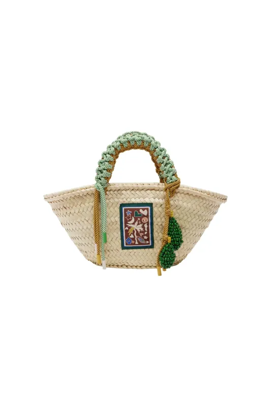 MACRAME MINI BASKET sold by Alemais