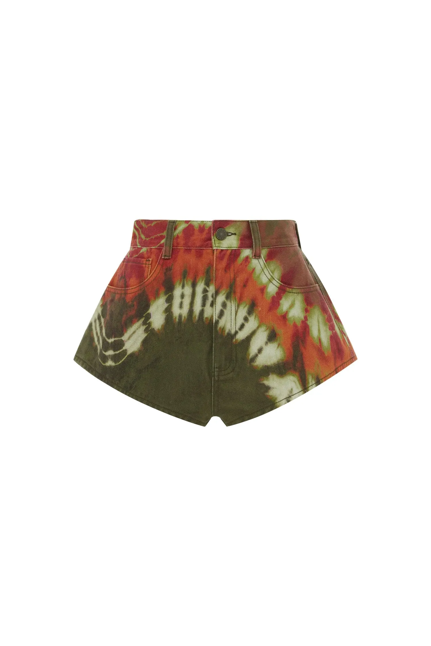 MARILYN DENIM MICRO SHORT sold by Alemais