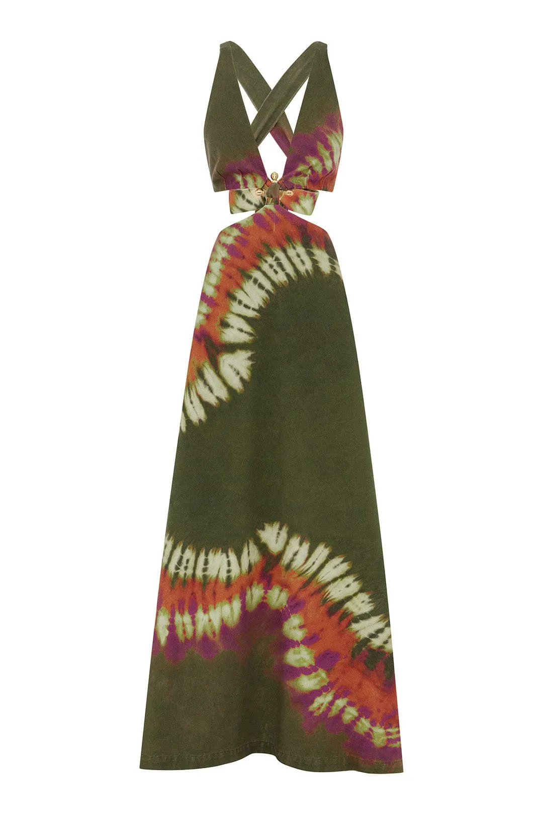 MARILYN DENIM MIDI DRESS sold by Alemais